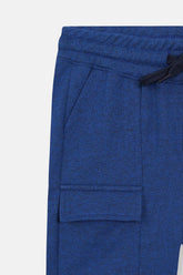 Boys Blue Six Pocket Cargo Shorts(Knee Length)